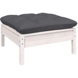vidaXL 13-tlg. Garten-Lounge-Set mit Kissen Weiß Kiefernholz