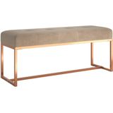 vidaXL Sitzbank Beige 110x36x45 cm Samt