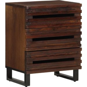 vidaXL Nachttisch Braun 50x34x62 cm Massivholz Mango