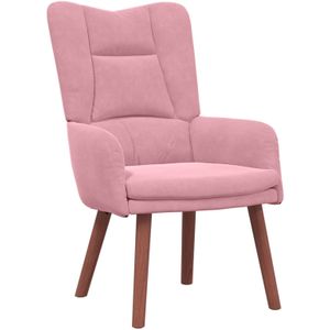 vidaXL Relaxsessel Rosa Samt