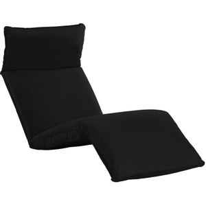 vidaXL Sonnenliege Klappbar Oxford-Gewebe Schwarz