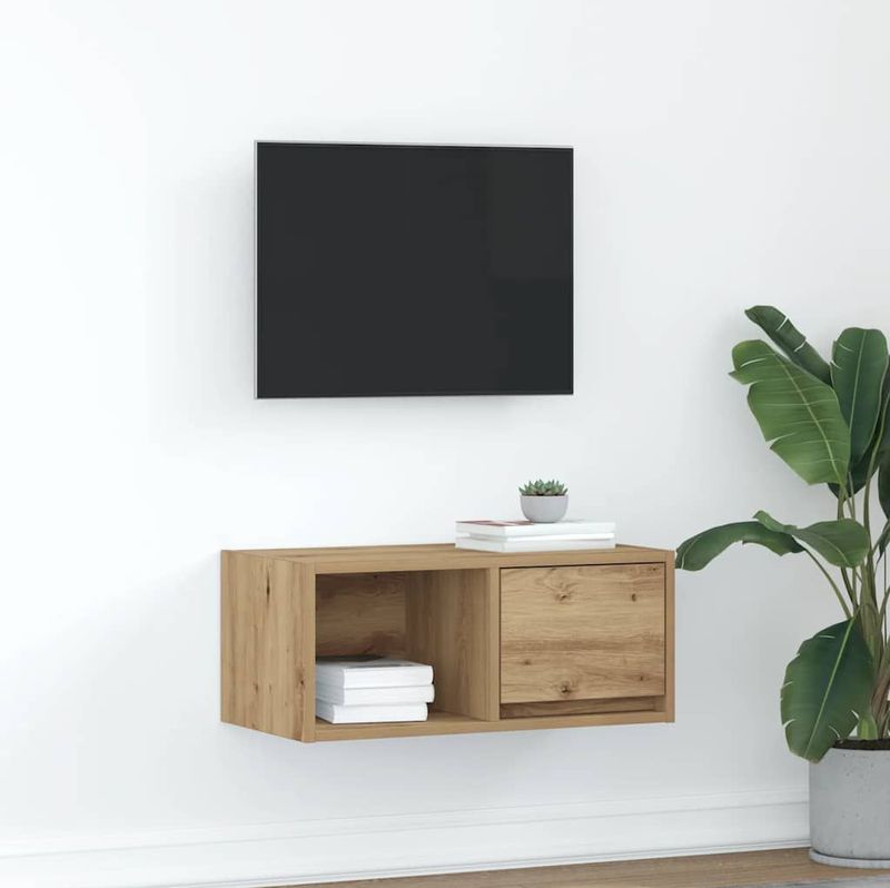 vidaXL TV-Schrank Artisan-Eiche 60x31x25,5 cm Holzwerkstoff