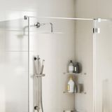 vidaXL Regenbrause Edelstahl 304 25x25 cm Quadrat