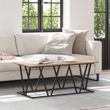 vidaXL Couchtisch Artisan Eiche 100x50x40 cm aus Holzwerkstoff und Metall