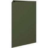vidaXL Pflanzkübel Olivgrün Dreieckig 50x43x75 cm Stahl