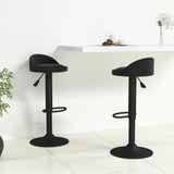 vidaXL Barhocker 2 Stk. Schwarz Samt