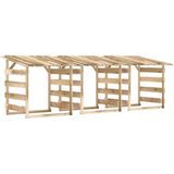 vidaXL Pergolen mit Dach 3 Stk. 100x90x100 cm Kiefernholz Imprägniert