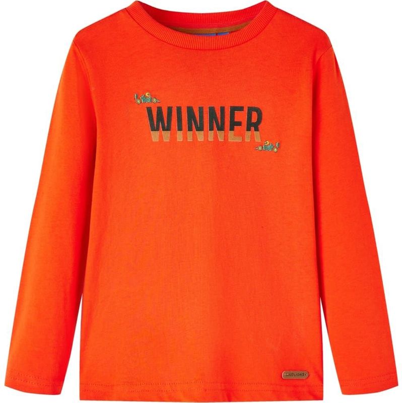 vidaXL Kinder-Langarmshirt Hellorange 104