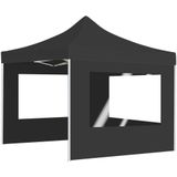 vidaXL Profi-Partyzelt Faltbar mit Wänden Aluminium 2×2m Anthrazit