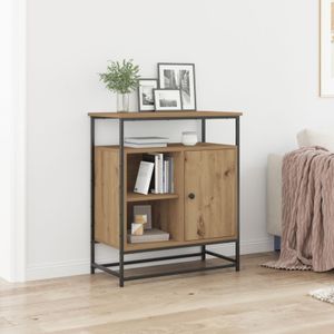 vidaXL Sideboard Artisan Eiche 69x35x80 cm engineered Holz und Stahl