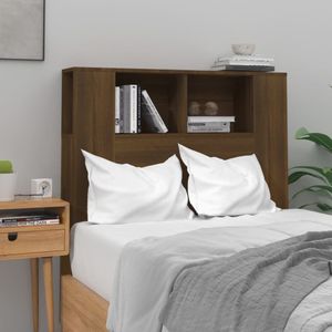 vidaXL Kopfteil mit Ablagen Braun Eichen-Optik 100x18,5x104,5 cm