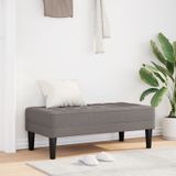 vidaXL Bank Taupe 113x57x39 cm Stoff