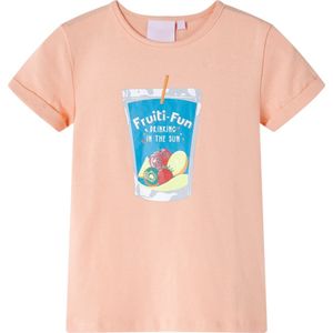 vidaXL Kinder-T-Shirt Hellorange 128