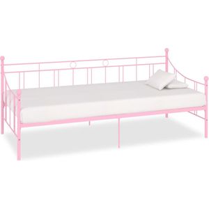 vidaXL Tagesbett-Rahmen Rosa Metall 90×200 cm