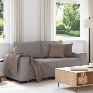 vidaXL 2-Sitzer-Sofa Taupe 140 cm Stoff