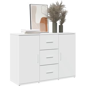 vidaXL Sideboard Weiß 90,5x29,5x65 cm Holzwerkstoff