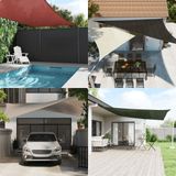 vidaXL Sonnensegel 160 g/m² Dunkelgrün 2x3 m HDPE