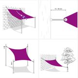 vidaXL Sonnensegel 160 g/m² Dunkelgrün 2x3 m HDPE