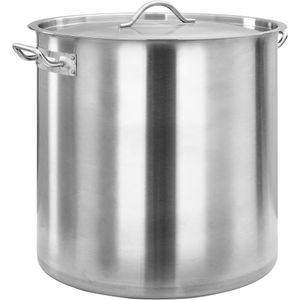 vidaXL Suppentopf 71 L 45×45 cm Edelstahl