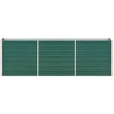 vidaXL Garten-Hochbeet Verzinkter Stahl 240×40×77 cm Grün