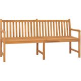 vidaXL Gartenbank 180 cm Massivholz Teak