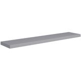 vidaXL Schwebende Wandregale 2 Stk. Grau 120x23,5x3,8 cm MDF