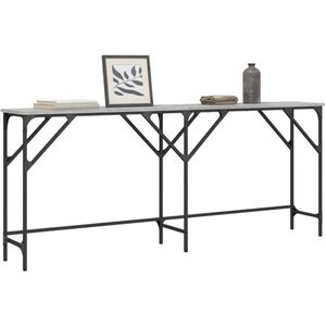 vidaXL Konsolentisch Grau Sonoma 180x29x75 cm Holzwerkstoff