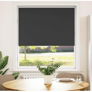 vidaXL Verdunkelungsrollo Schwarz 95x175 cm Stoffbreite 90,7 cm