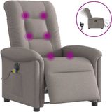 vidaXL Massagesessel Elektrisch Taupe Stoff