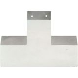 vidaXL Pfostenverbinder 4 Stk. X-Form Verzinktes Metall 91 x 91 mm