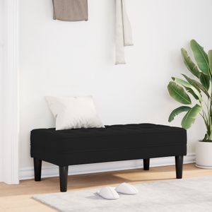 vidaXL Bank Schwarz 113x57x39 cm Samt