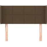 vidaXL Kopfteil mit Ohren Dunkelbraun 83x16x78/88 cm Stoff