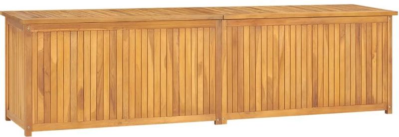 vidaXL Gartenbox 200x50x55 cm Massivholz Teak