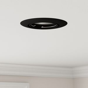 vidaXL Einbau-Spotlights 12 Stück Rund GU10 Schwarz Ø90 mm Stahl