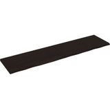 vidaXL Wandregal Dunkelbraun 200x50x(2-4)cm Massivholz Eiche Behandelt