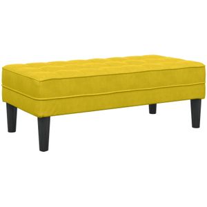 vidaXL Bank Gelb 113x57x39 cm Samt