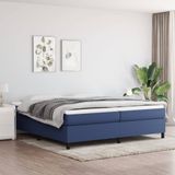 vidaXL Bettgestell ohne Matratze Blau 200x200 cm Stoff