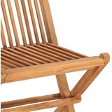 vidaXL 3-tlg. Garten-Essgruppe mit Kissen Klappbar Massivholz Teak