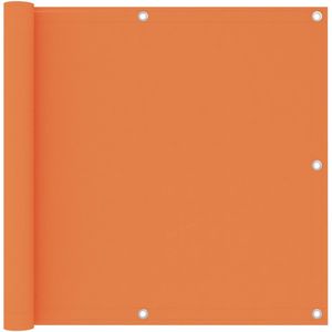 vidaXL Balkon-Sichtschutz Orange 90x600 cm Oxford-Gewebe
