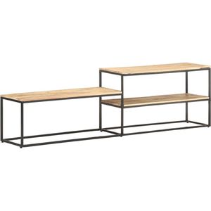 vidaXL TV-Schrank 180x30x50 cm Raues Mangoholz