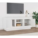 vidaXL TV-Schrank Weiß 102x35x45 cm Holzwerkstoff