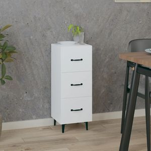 vidaXL Sideboard Weiß 34,5x34x90 cm Holzwerkstoff