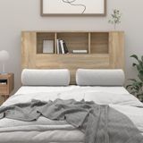 vidaXL Kopfteil mit Ablagen Sonoma-Eiche 120x18,5x102,5 cm
