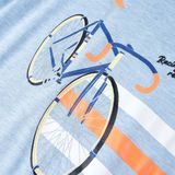 vidaXL Kinder-T-Shirt Hellblau Melange 92