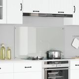 vidaXL Küchenrückwand Transparent 110x60x0,6 cm Hartglas