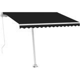 vidaXL Markise Manuell Einziehbar mit LED 300x250 cm Anthrazit
