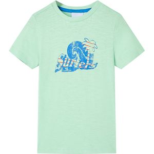 vidaXL Kinder-T-Shirt Hellgrün 104