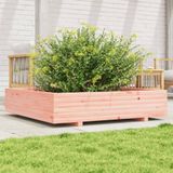 vidaXL Pflanzkübel 110x110x26,5 cm Massivholz Douglasie