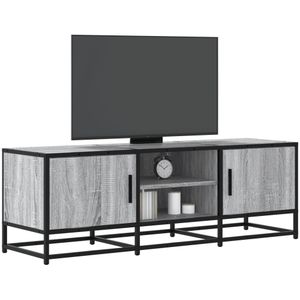 vidaXL TV-Schrank Grau Sonoma 120x35x41 cm Holzwerkstoff und Metall