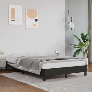 vidaXL Bettgestell ohne Matratze Schwarz 120x190 cm Kunstleder